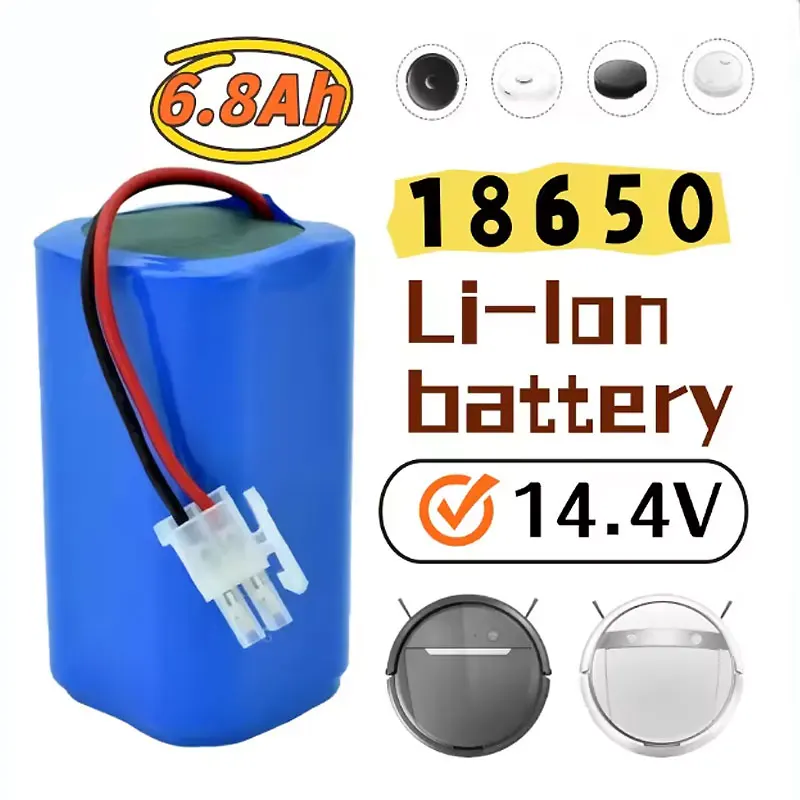 14.8V 6800mAh 9800mAh lithium battery pack For ILIFE A4 A4s V7 A6 V7s Pro Robotic Sweeper Vacuum Cleaner Xiaoni MJST
14.8V 6800mAh 9800mAh lithium battery pack For ILIFE A4 A4s V7 A6 V7s Pro Robotic Sweeper Vacuum Cleaner Xiaoni MJST