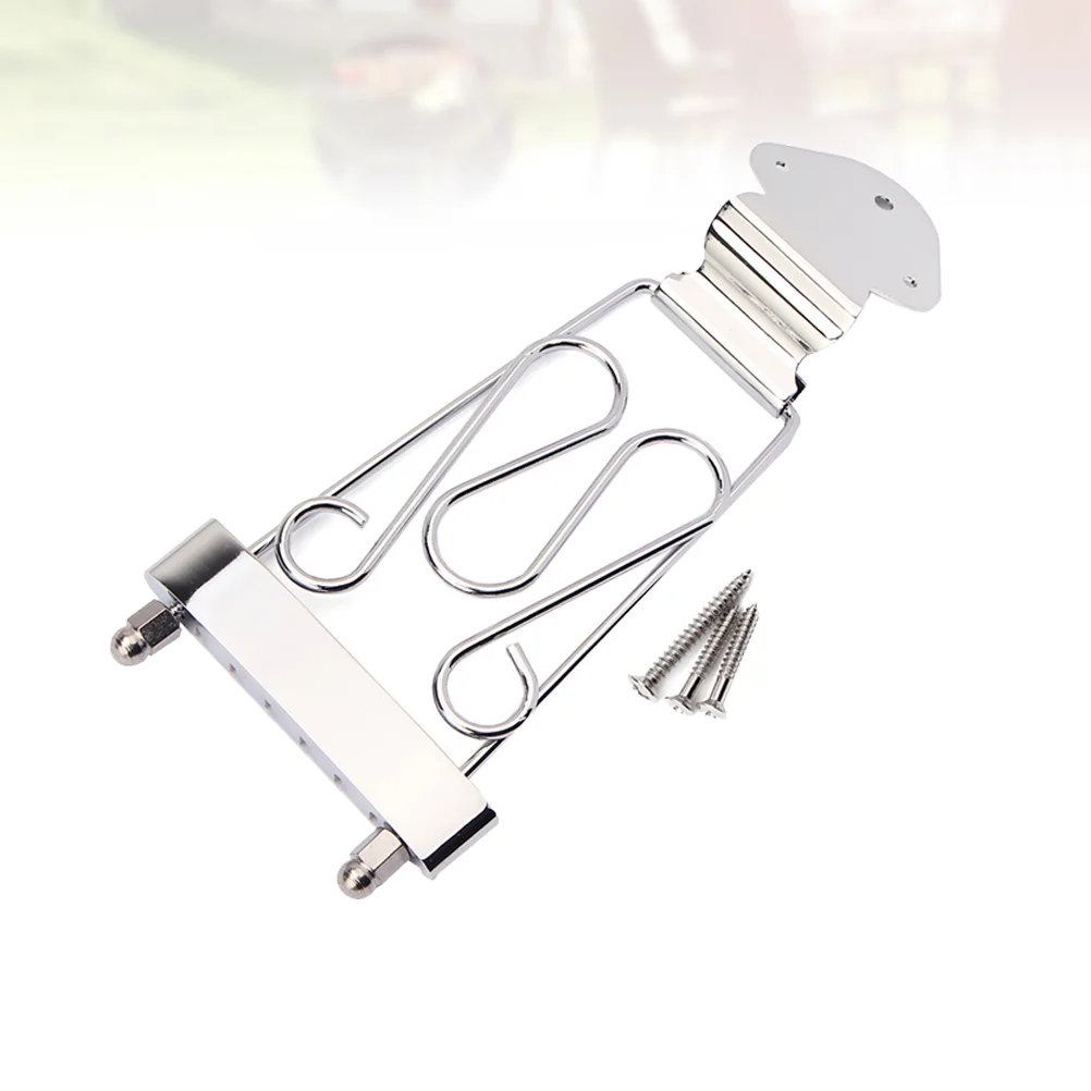 GA411 6 String Tailpiece Bass Guitar Bridge With Screws For Archtop Jazz Trapeze (Silver) Guitar Tailpiece
GA411 6 String Tailpiece Bass Guitar Bridge With Screws For Archtop Jazz Trapeze (Silver) Guitar Tailpiece