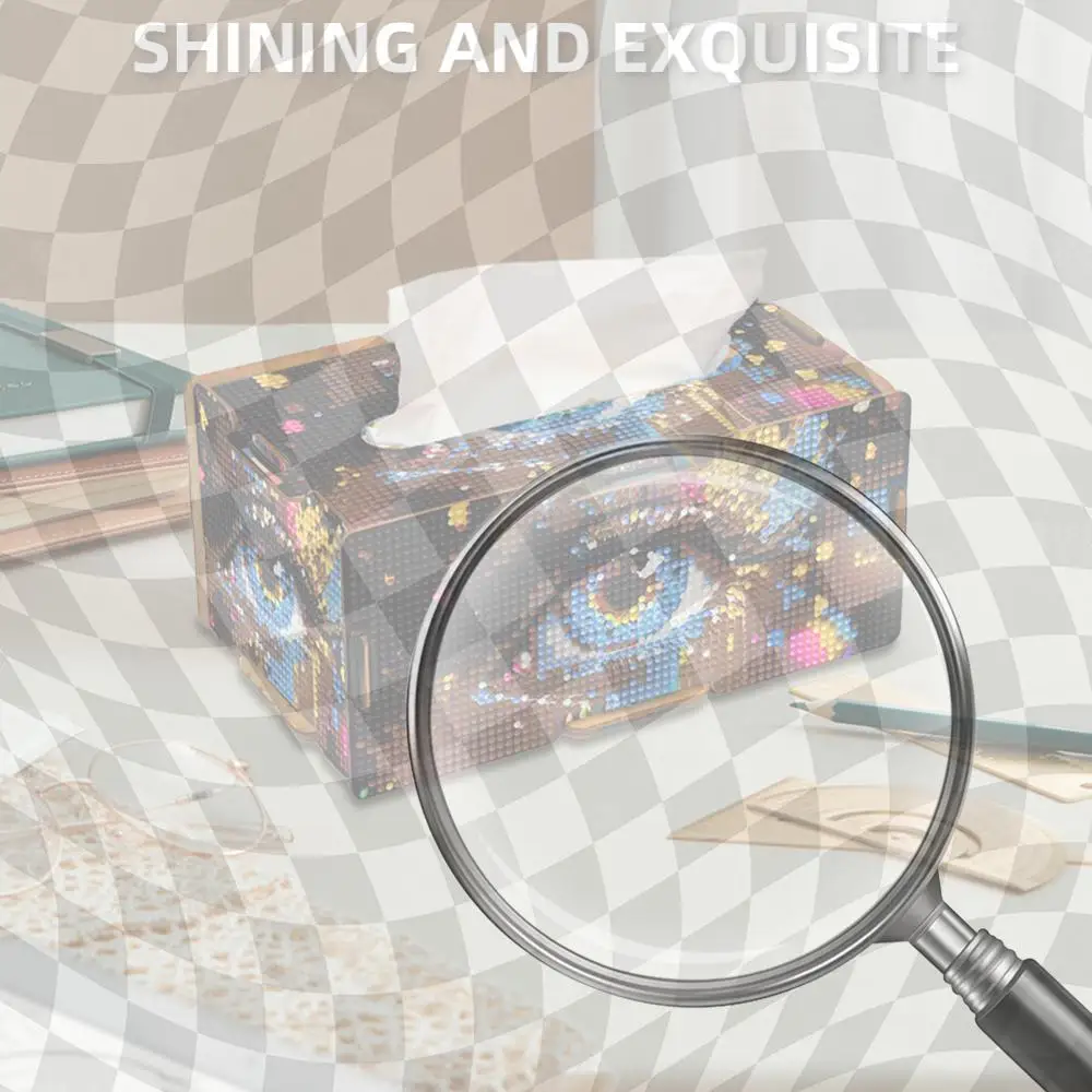 Colored Eyes Diamond Painting Tissue Box Wooden Diamond Art Tissue Storage Box
Colored Eyes Diamond Painting Tissue Box Wooden Diamond Art Tissue Storage Box