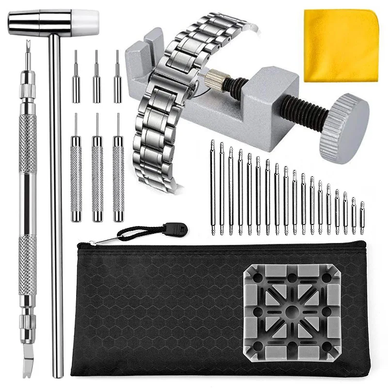 10 piece watch repair tool set, strap disassembly and adjustment set (strip remover+meter stand+108 lugs), DIY watch repair tool
10 piece watch repair tool set, strap disassembly and adjustment set (strip remover+meter stand+108 lugs), DIY watch repair tool