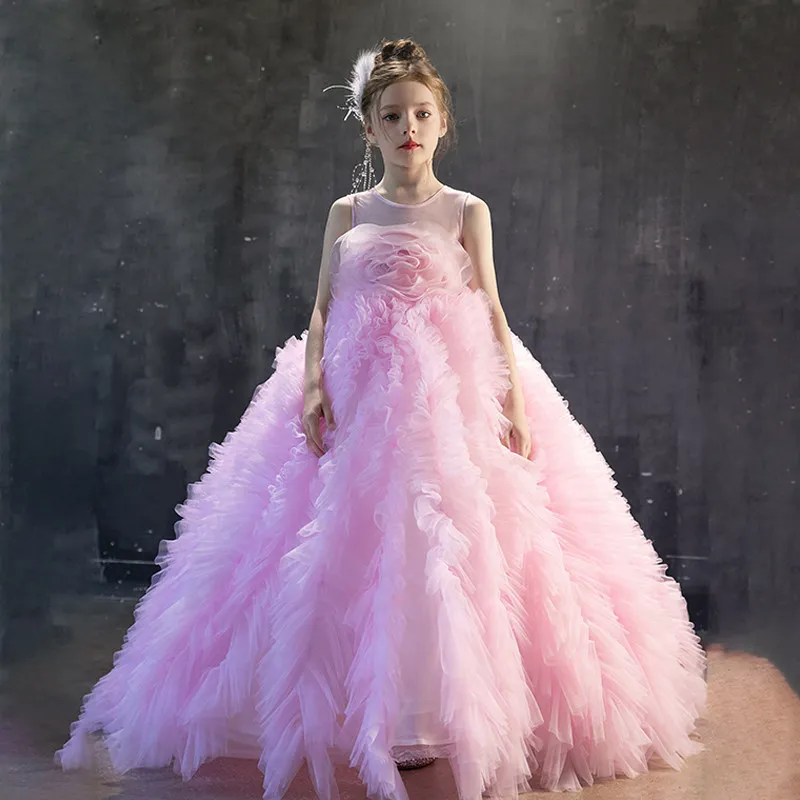 New Pink Kids Formal Dress Children Flower Girl Wedding Elegance Fashion Host Piano Performance Birthday Princess Gown Costume
New Pink Kids Formal Dress Children Flower Girl Wedding Elegance Fashion Host Piano Performance Birthday Princess Gown Costume