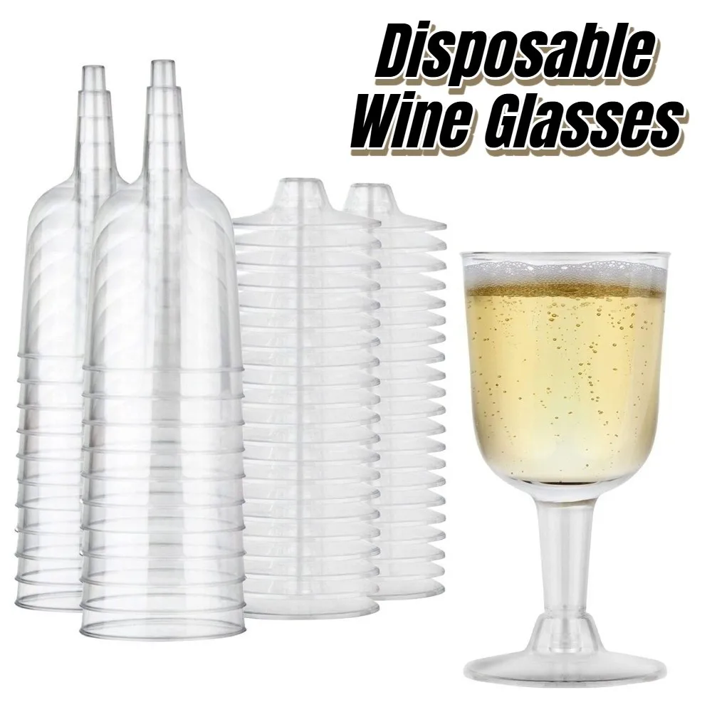 25pcs Transparent Disposable Wine Glasses Unbreakable 6 Oz Plastic Margarita Glasses Drinking Cup Portable Champagne Goblet
25pcs Transparent Disposable Wine Glasses Unbreakable 6 Oz Plastic Margarita Glasses Drinking Cup Portable Champagne Goblet