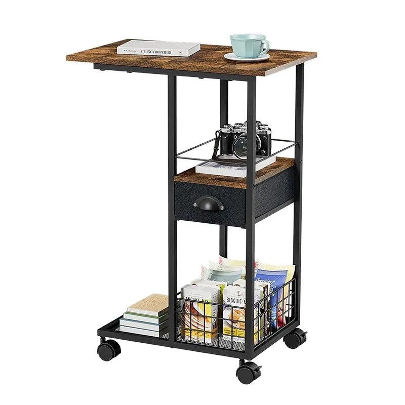 Sofa side table with storage table with drawers, minimalist edge with wheels, bedside table for bedroom
Sofa side table with storage table with drawers, minimalist edge with wheels, bedside table for bedroom