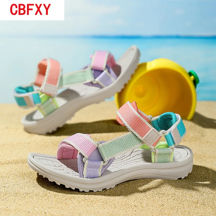 Summer Children Girls' Breathable Sport Sandals Non-Slip Soft Sole Outdoor Beach Shoes Kids Casual Waking Sandals Size 30-38
Summer Children Girls' Breathable Sport Sandals Non-Slip Soft Sole Outdoor Beach Shoes Kids Casual Waking Sandals Size 30-38