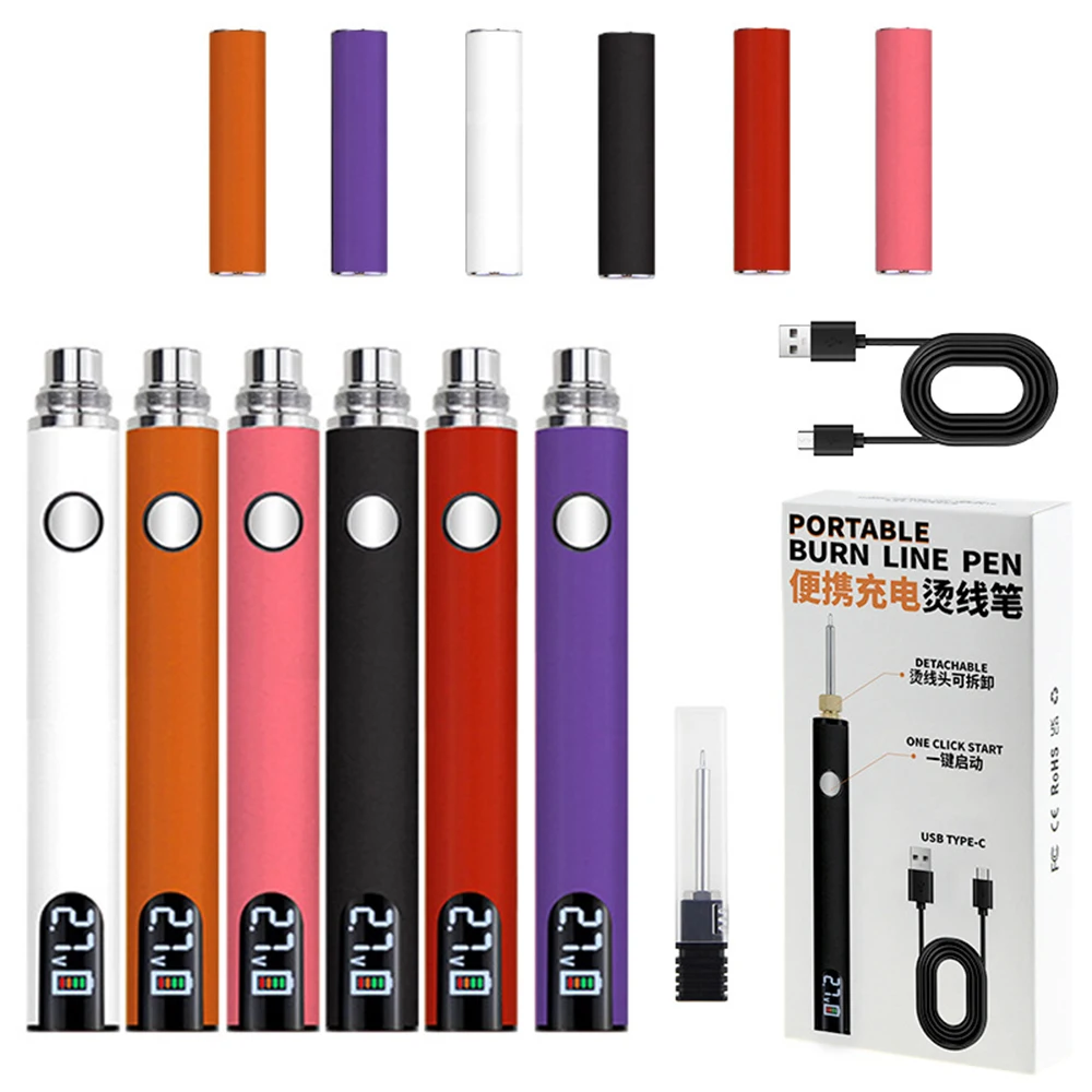 510 Mini Soldering Iron Pen Kit Adjustable Voltage Hot Wire Pen 650mAh Battery Fast Wax Burning and Wire Burning Pen
510 Mini Soldering Iron Pen Kit Adjustable Voltage Hot Wire Pen 650mAh Battery Fast Wax Burning and Wire Burning Pen 