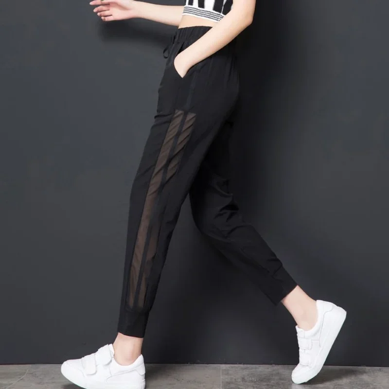 Fitness Women's Pants Sports Sweatpants Joggers Elastic Waist Jogging Trousers For Woman Black Clothing With Trend Unique Nylon
Fitness Women's Pants Sports Sweatpants Joggers Elastic Waist Jogging Trousers For Woman Black Clothing With Trend Unique Nylon