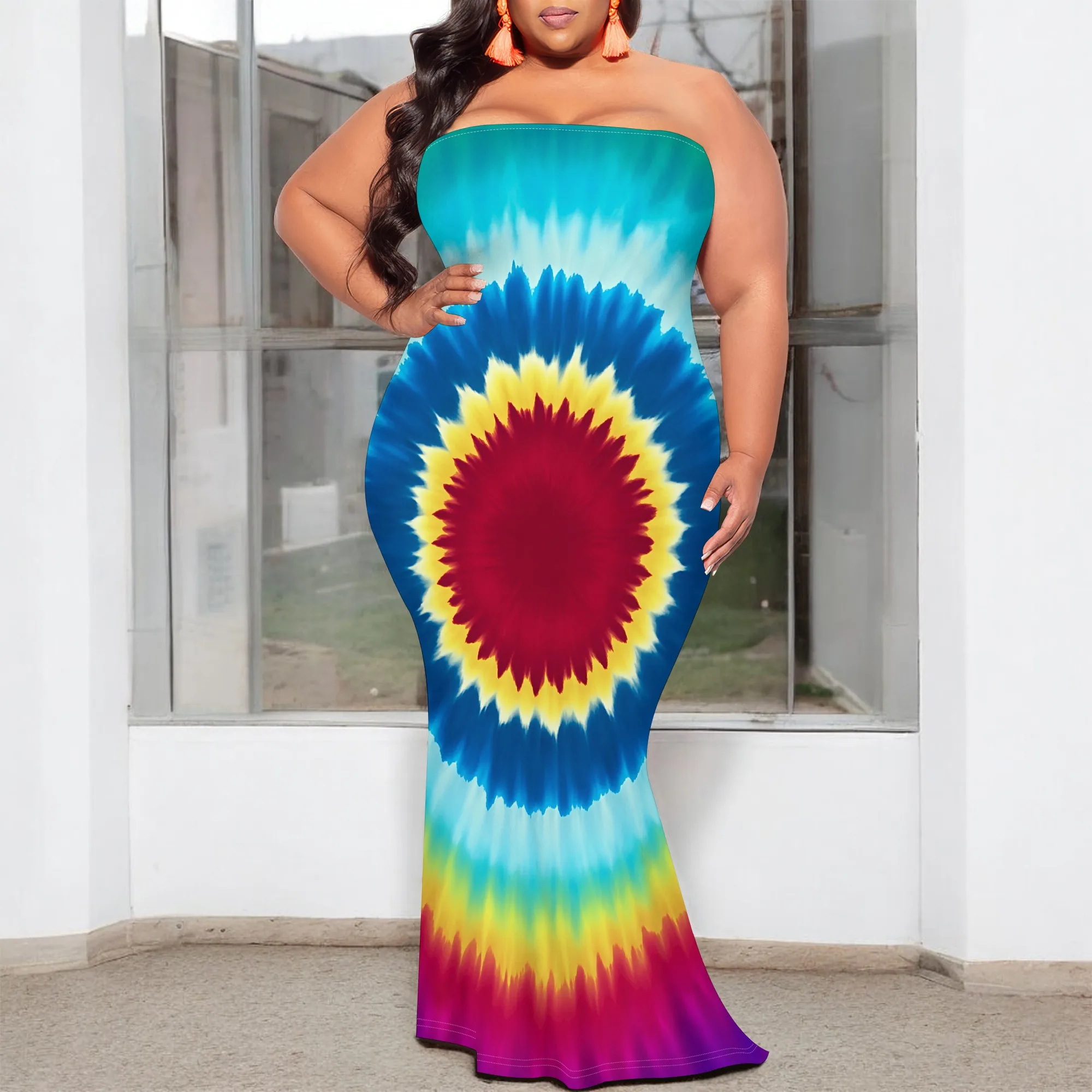 Plus Size Tie-Dye Strapless Maxi Dress for Women - Colorful S-3XL | Trendy Summer 2025 New Arrival | Beach Party Outfit
Plus Size Tie-Dye Strapless Maxi Dress for Women - Colorful S-3XL | Trendy Summer 2025 New Arrival | Beach Party Outfit