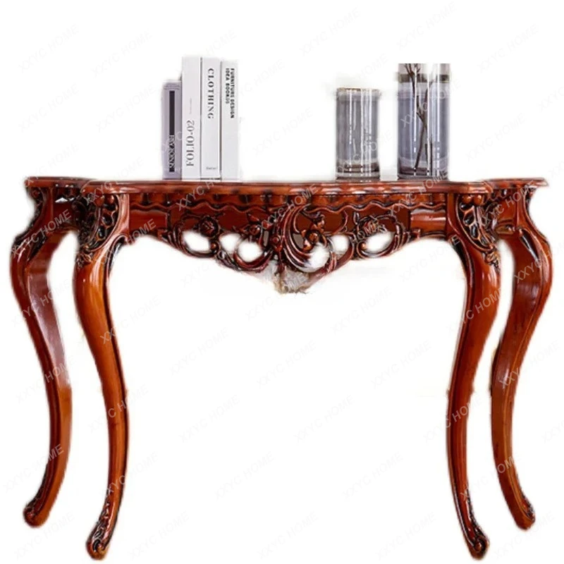 L full solid wood carving flower entrance table semi-round wall foyer entrance cabinet
L full solid wood carving flower entrance table semi-round wall foyer entrance cabinet