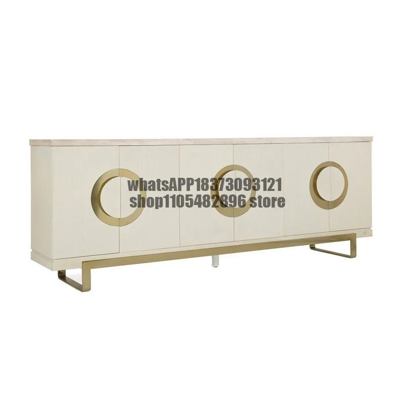 American light luxury TV cabinet high neoclassical living room solid wood metal TV entrance decorative cabinet
American light luxury TV cabinet high neoclassical living room solid wood metal TV entrance decorative cabinet