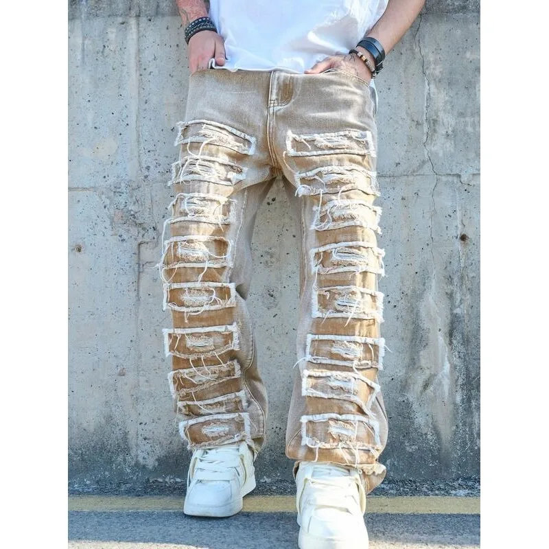 Z 41836 Men's Retro Hip Hop Ripped Jeans Low Waist Drawstring Unisex Denim Pants That Don't Fade Spring 2026 Collection
Z 41836 Men's Retro Hip Hop Ripped Jeans Low Waist Drawstring Unisex Denim Pants That Don't Fade Spring 2026 Collection