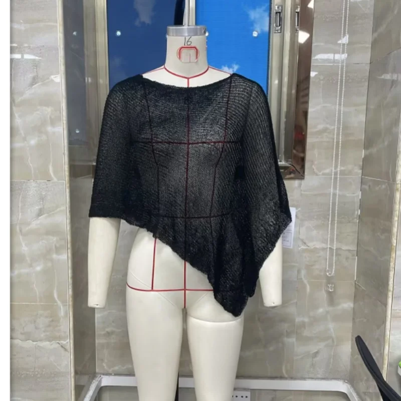 Fashion Women Crochet Sheer Poncho Tops Asymmetrical Shrug Pullover Knit Bolero Cover-Ups Beachwear
Fashion Women Crochet Sheer Poncho Tops Asymmetrical Shrug Pullover Knit Bolero Cover-Ups Beachwear