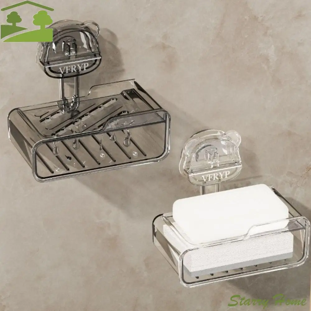 Suction Cup Drainage Bathroom Soap Box Double Layer Punch-free Soap Storage Rack Cute Bear with Sponge Soap Dish Tray
Suction Cup Drainage Bathroom Soap Box Double Layer Punch-free Soap Storage Rack Cute Bear with Sponge Soap Dish Tray