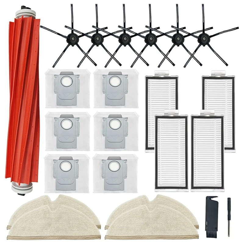 X17A 2025 NEW-For Roborock Q7/Q7+/Q7 Max+/Q7 Max Plus Robot Vacuum Cleaner Main Side Brush Hepa Filter Mop Cloth Dust Bags Spare
X17A 2025 NEW-For Roborock Q7/Q7+/Q7 Max+/Q7 Max Plus Robot Vacuum Cleaner Main Side Brush Hepa Filter Mop Cloth Dust Bags Spare