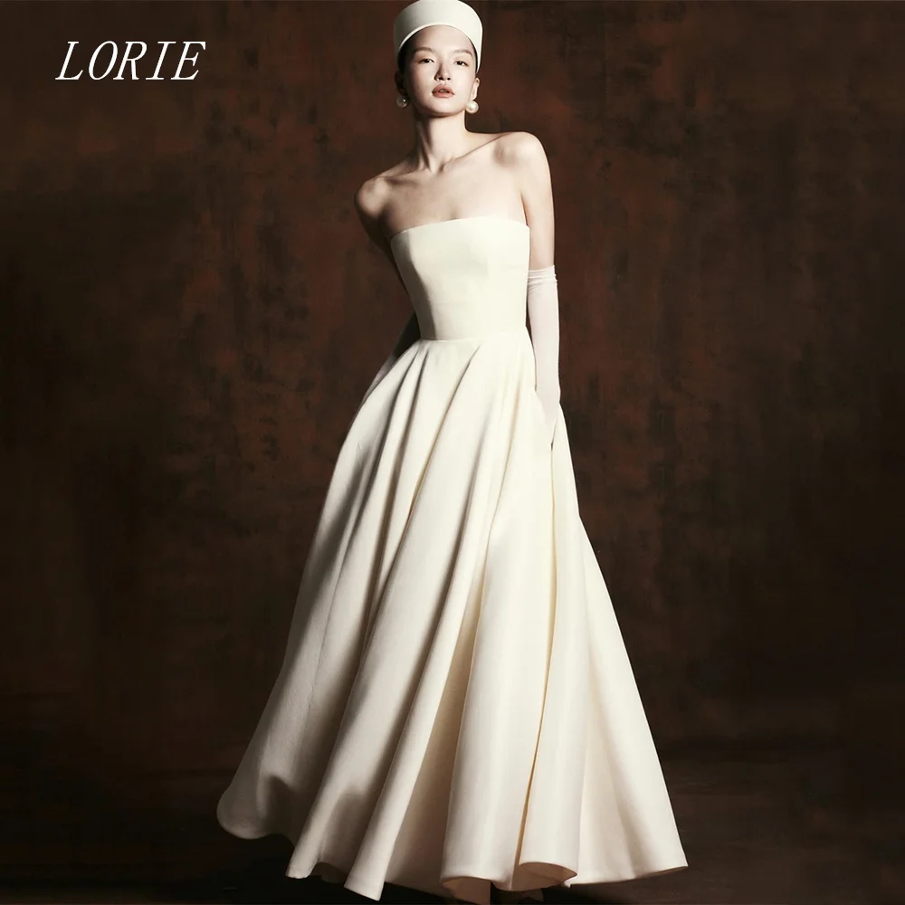 LORIE Classical A Line Wedding Dress Elegant Strapless Bridal Dresses Simple Sleeveless Wedding Gown Customized 2026
LORIE Classical A Line Wedding Dress Elegant Strapless Bridal Dresses Simple Sleeveless Wedding Gown Customized 2026