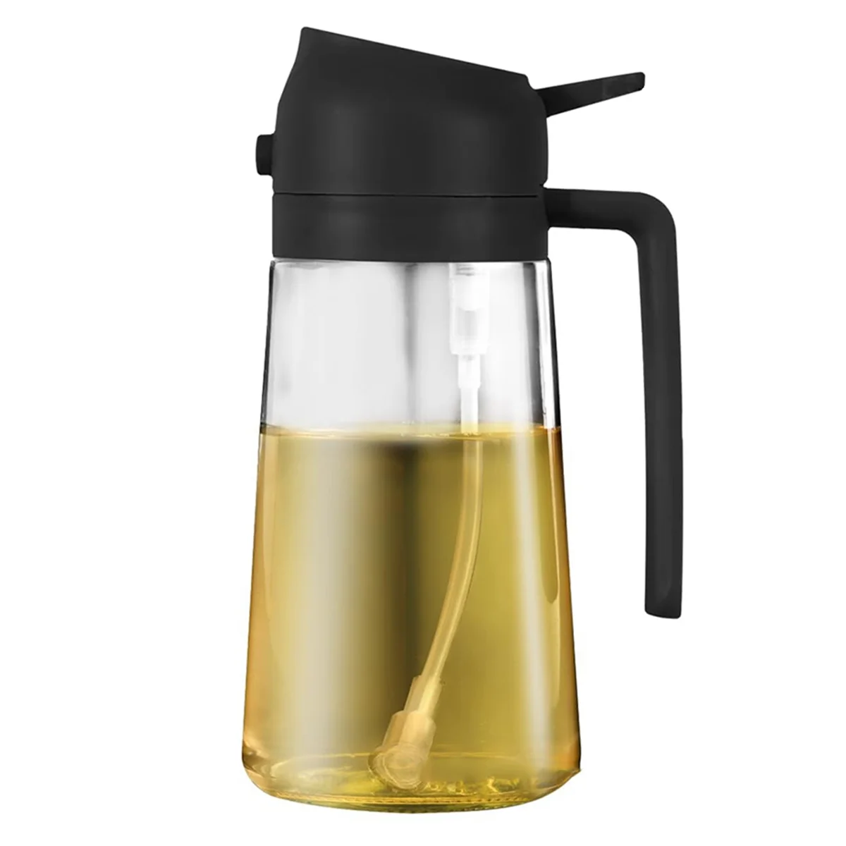 NEW 2-in-1 Glass Oil Dispenser, Suitable for Kitchen Cooking and Air Fryer Accessories, Push-Type Without Oil
NEW 2-in-1 Glass Oil Dispenser, Suitable for Kitchen Cooking and Air Fryer Accessories, Push-Type Without Oil