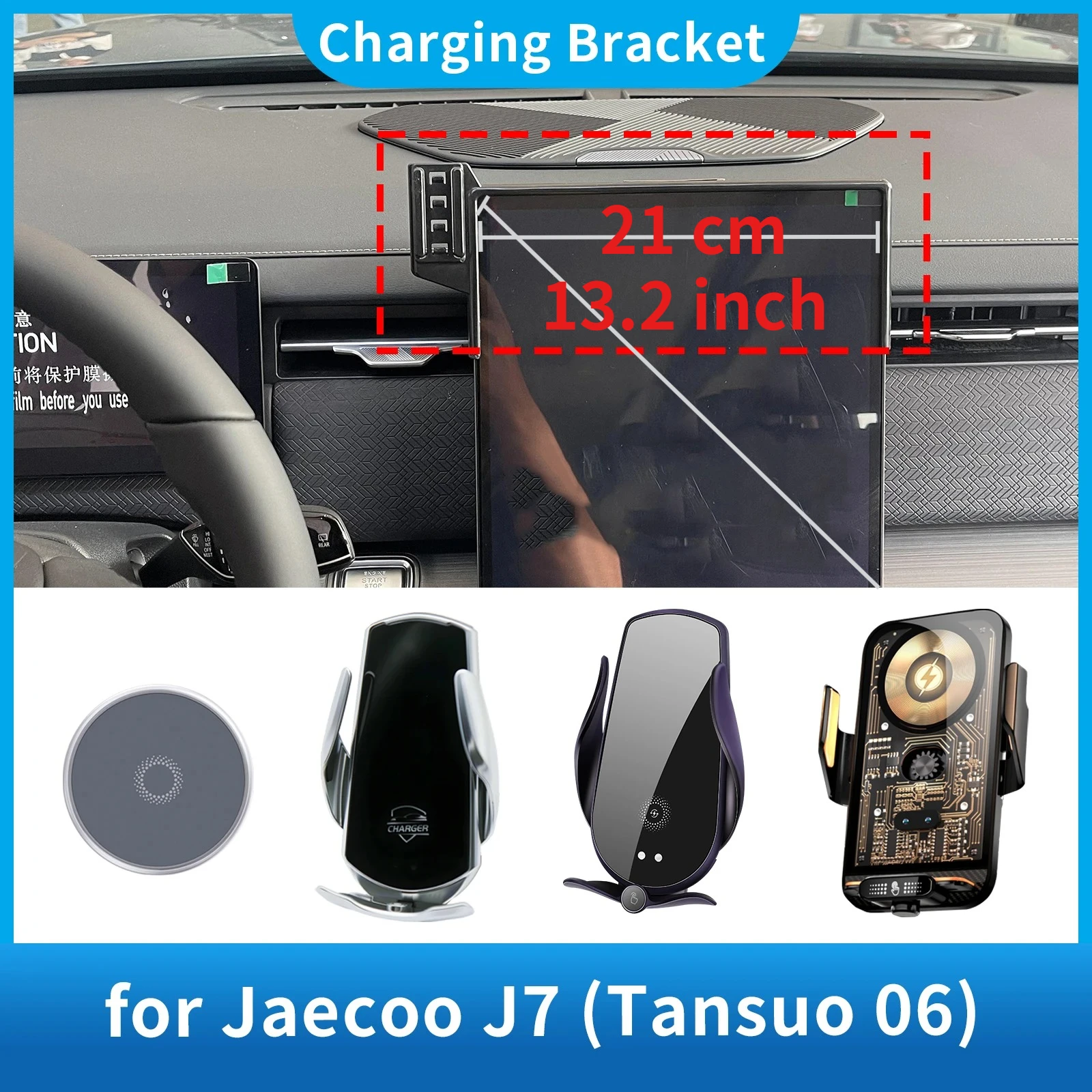 for Jaecoo J7 7 2024 2025 2026 13.2 inch (Not fit for 14.5 inch) Integrated Screen Mount Phone Holder Mount Car accessoires
for Jaecoo J7 7 2024 2025 2026 13.2 inch (Not fit for 14.5 inch) Integrated Screen Mount Phone Holder Mount Car accessoires