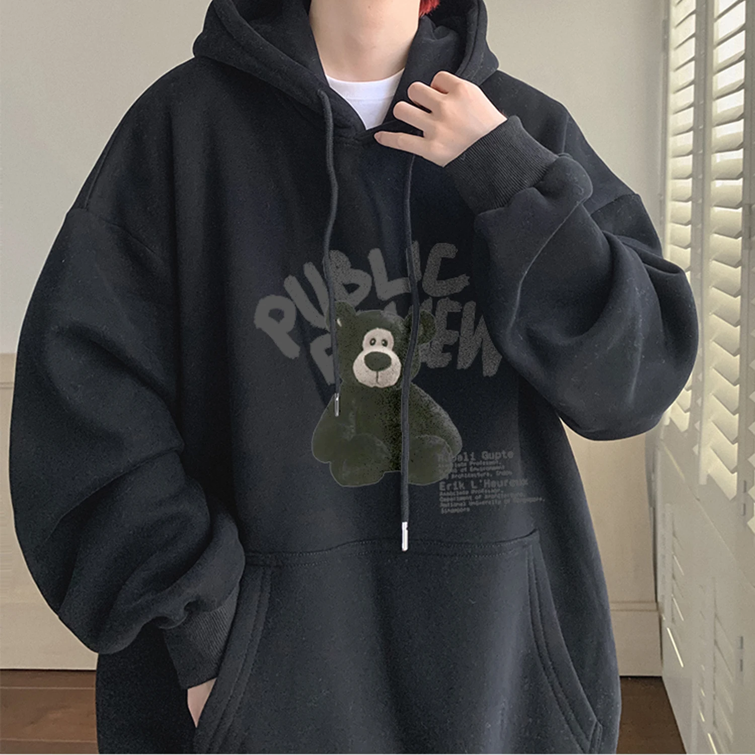Apricot Black Gray White Blockbuster Weight Bear Hoodie Men's Fall And Winter Over Size Coat M-3XL
Apricot Black Gray White Blockbuster Weight Bear Hoodie Men's Fall And Winter Over Size Coat M-3XL