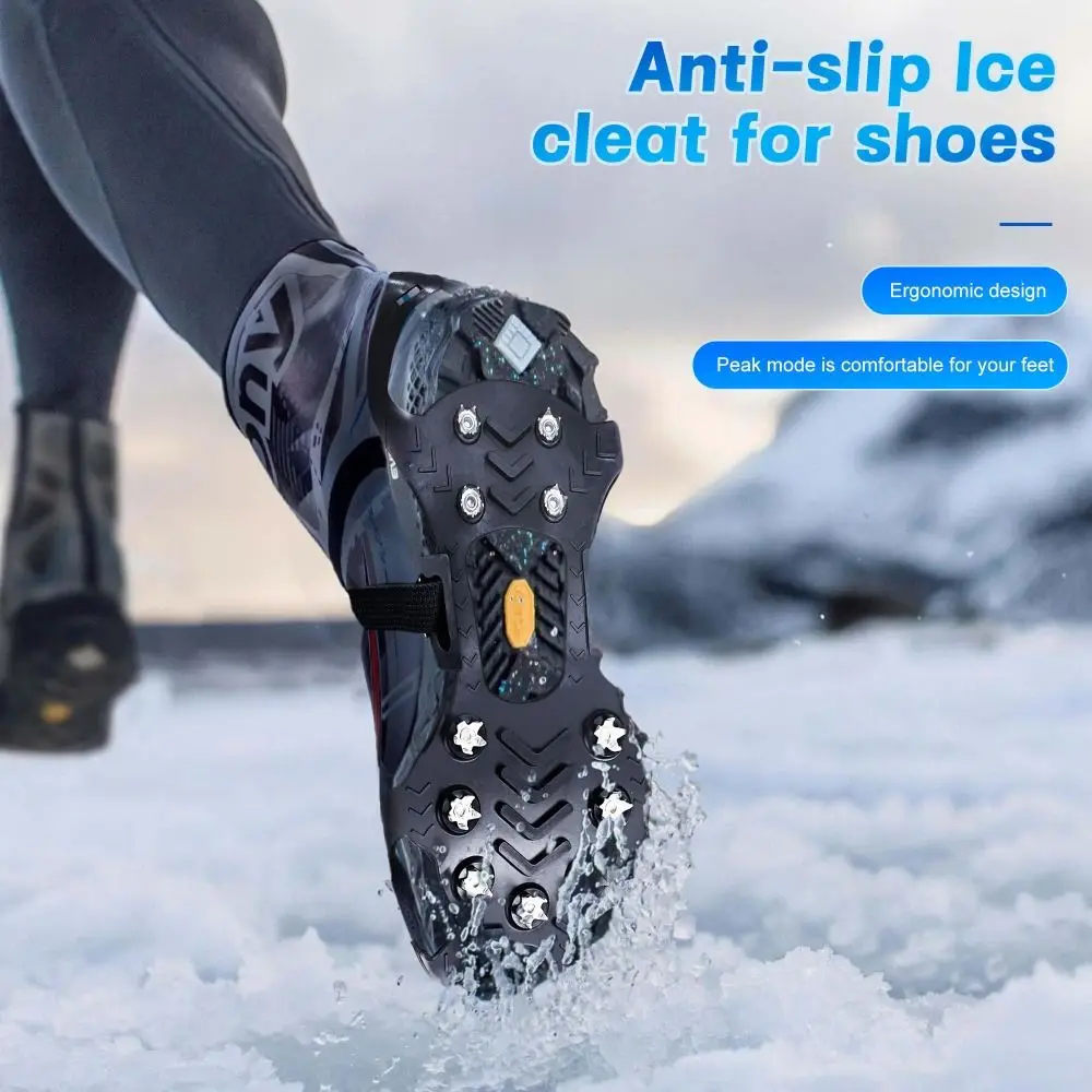11 Studs Ice Snow Traction Cleats Non-slip Stretch Rubber Winter Walking Boots Cleats Wear-resistant Ice Cleats
11 Studs Ice Snow Traction Cleats Non-slip Stretch Rubber Winter Walking Boots Cleats Wear-resistant Ice Cleats