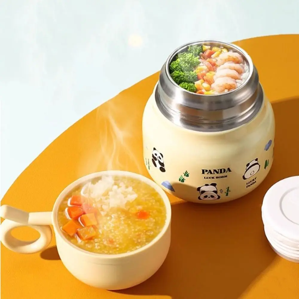 Stainless Steel Stainless Steel Panda Stew Cup Drop Resistance Large Capacity Vacuum Liner Thermos with Cup Spoon
Stainless Steel Stainless Steel Panda Stew Cup Drop Resistance Large Capacity Vacuum Liner Thermos with Cup Spoon
