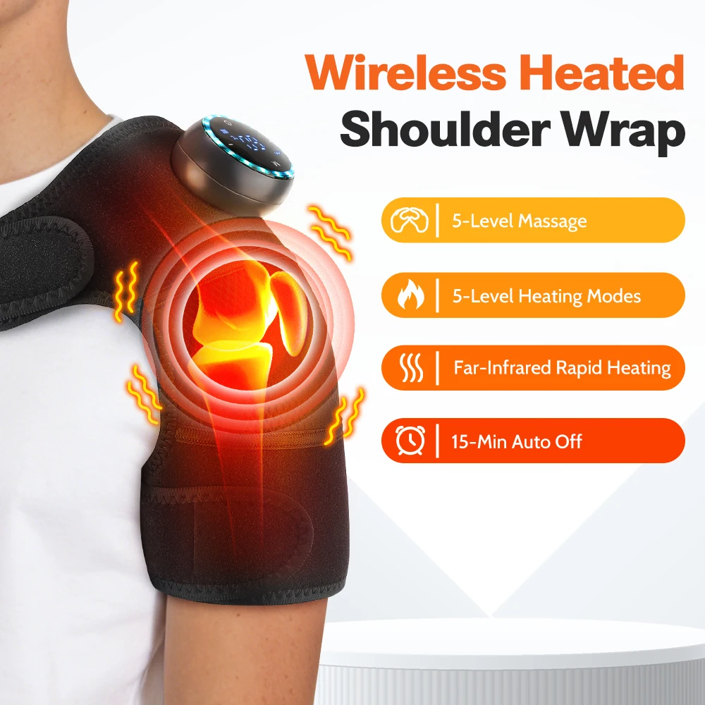 US UK Brazil Europe Warehouse Electric Shoulder Heating Pad Vibration Muscle Relax Belt Thermal Massager Shoulder Support Brace
US UK Brazil Europe Warehouse Electric Shoulder Heating Pad Vibration Muscle Relax Belt Thermal Massager Shoulder Support Brace