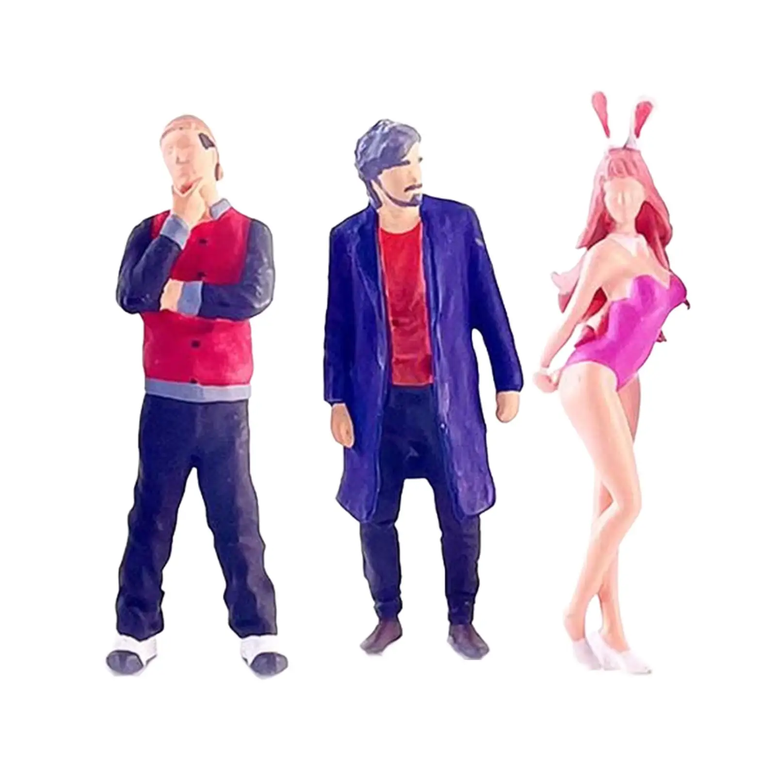 3x Fashion Figures 1:64 People Figure Collection Street Character Resin for Miniature Scene Photography Props Ornament Layout
3x Fashion Figures 1:64 People Figure Collection Street Character Resin for Miniature Scene Photography Props Ornament Layout