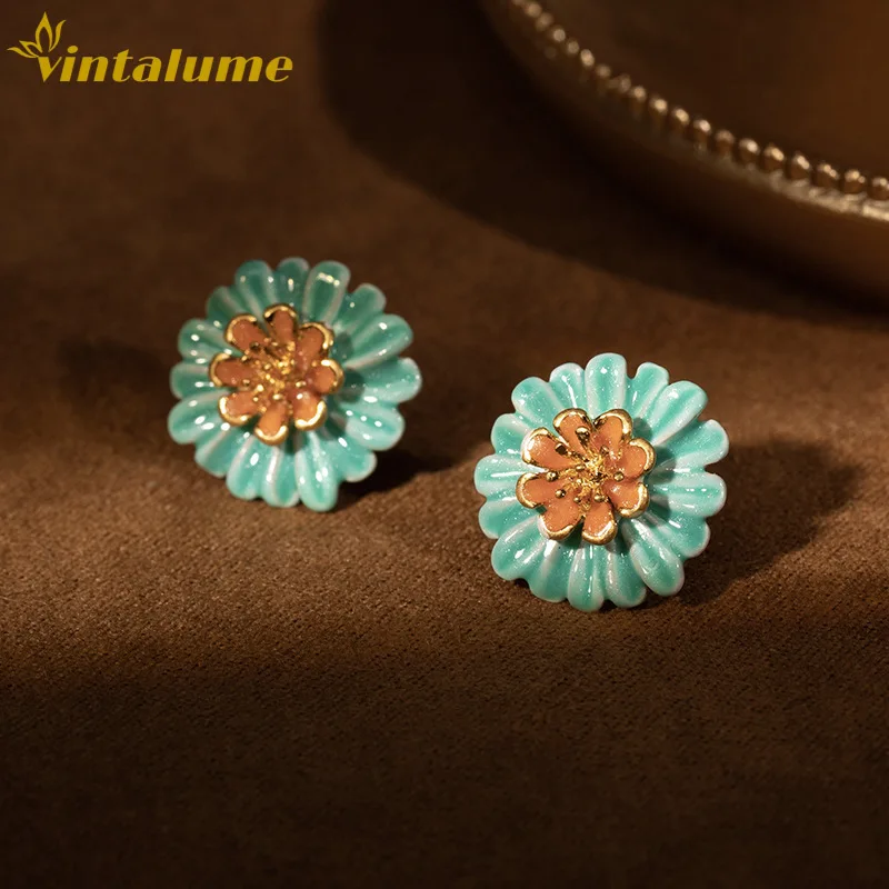 Серьги-гвоздики Vintalume из смолы в виде милых цветов ромашки для женщин, позолоченные медью, изящные, многослойные, для вечеринок, подарок
Серьги-гвоздики Vintalume из смолы в виде милых цветов ромашки для женщин, позолоченные медью, изящные, многослойные, для вечеринок, подарок