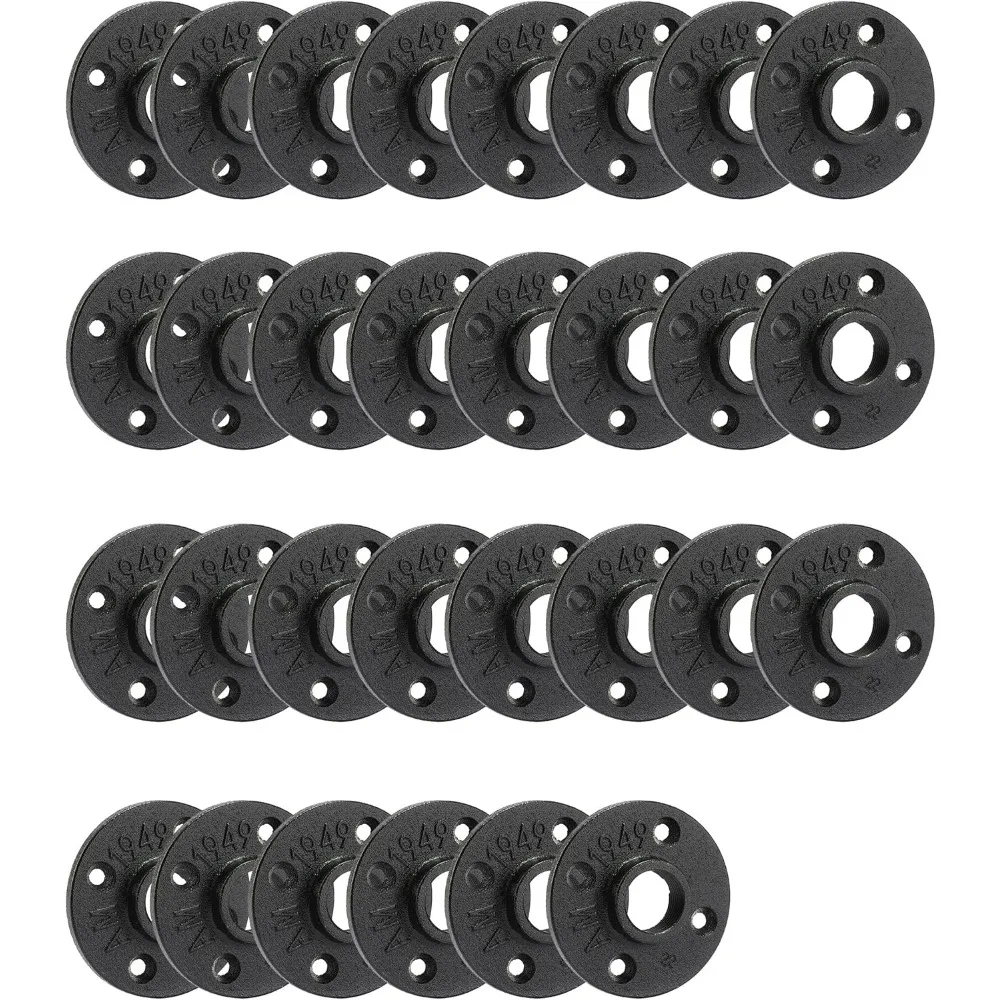 3/4 Inch Black Floor Flange 30 Pack Malleable Iron Threaded Vintage Style DIY Furniture Shelving
3/4 Inch Black Floor Flange 30 Pack Malleable Iron Threaded Vintage Style DIY Furniture Shelving