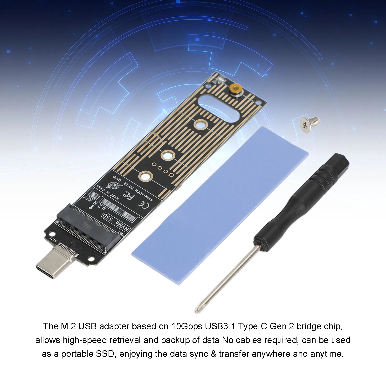 Artudatech NVMe to Type C Adapter USB C Card M.2 NVME M Key PCIe to Hard Drive Converter
Artudatech NVMe to Type C Adapter USB C Card M.2 NVME M Key PCIe to Hard Drive Converter