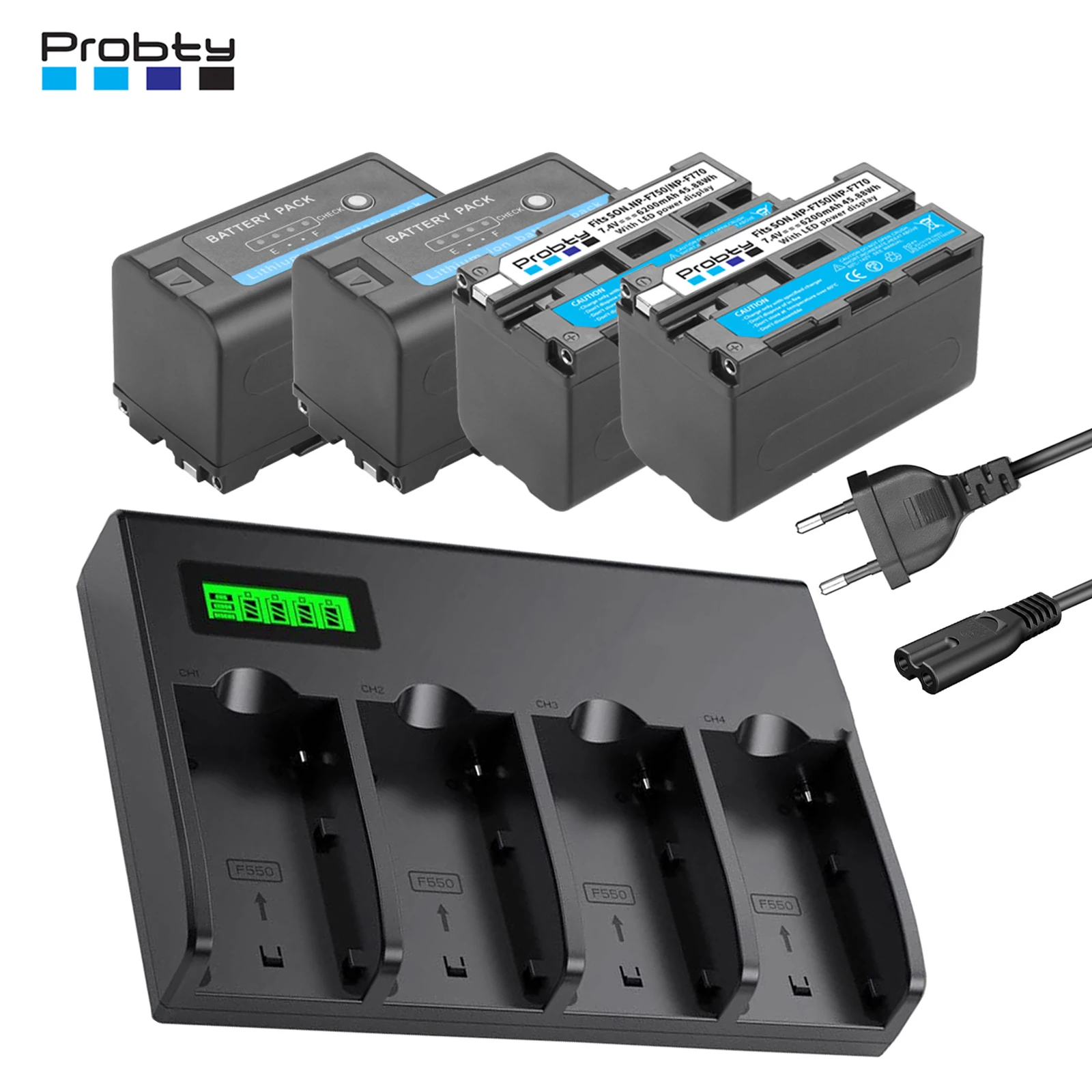 6200mAh NP-F750 NP F750 NP-F770 Battery with 4-Channel Charger for Sony NP F960 F970 NP-F550 CCD-TRV58 V1J z1
6200mAh NP-F750 NP F750 NP-F770 Battery with 4-Channel Charger for Sony NP F960 F970 NP-F550 CCD-TRV58 V1J z1