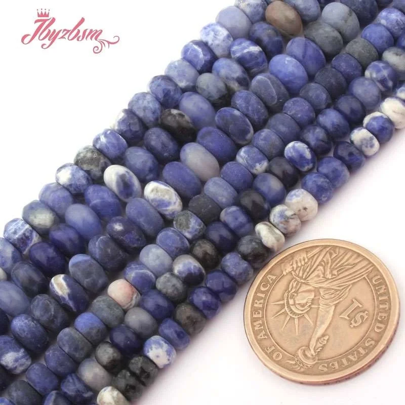 3x64x8mm Natural Blue Sodalite Stone Beads Rondelle Strand 15 Inches For Bracelet Jewelry Making DIY Loose Beads Free Shipping 
3x64x8mm Natural Blue Sodalite Stone Beads Rondelle Strand 15 Inches For Bracelet Jewelry Making DIY Loose Beads Free Shipping