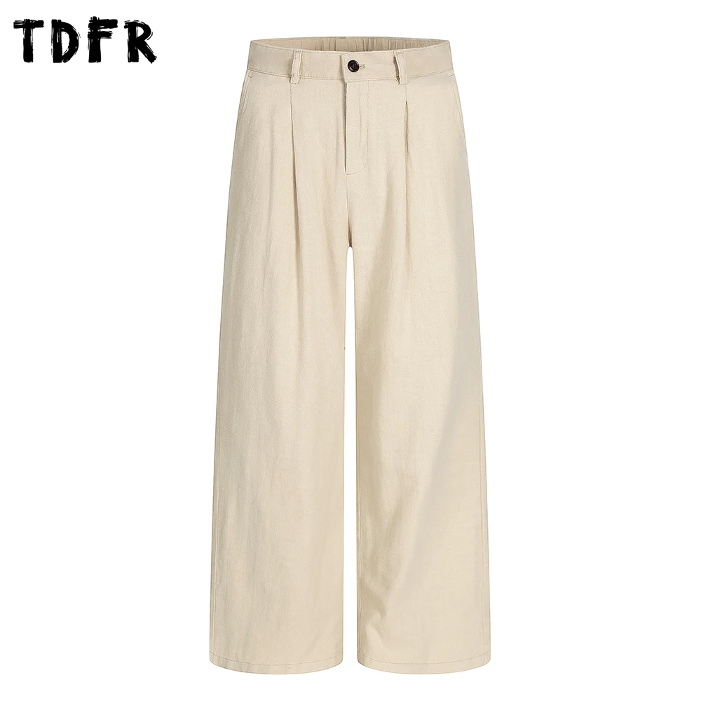 Retro Casual Pants Mens Solid Color Simple Loose Elastic Waist Straight Wide Leg Baggy Trousers Man
Retro Casual Pants Mens Solid Color Simple Loose Elastic Waist Straight Wide Leg Baggy Trousers Man