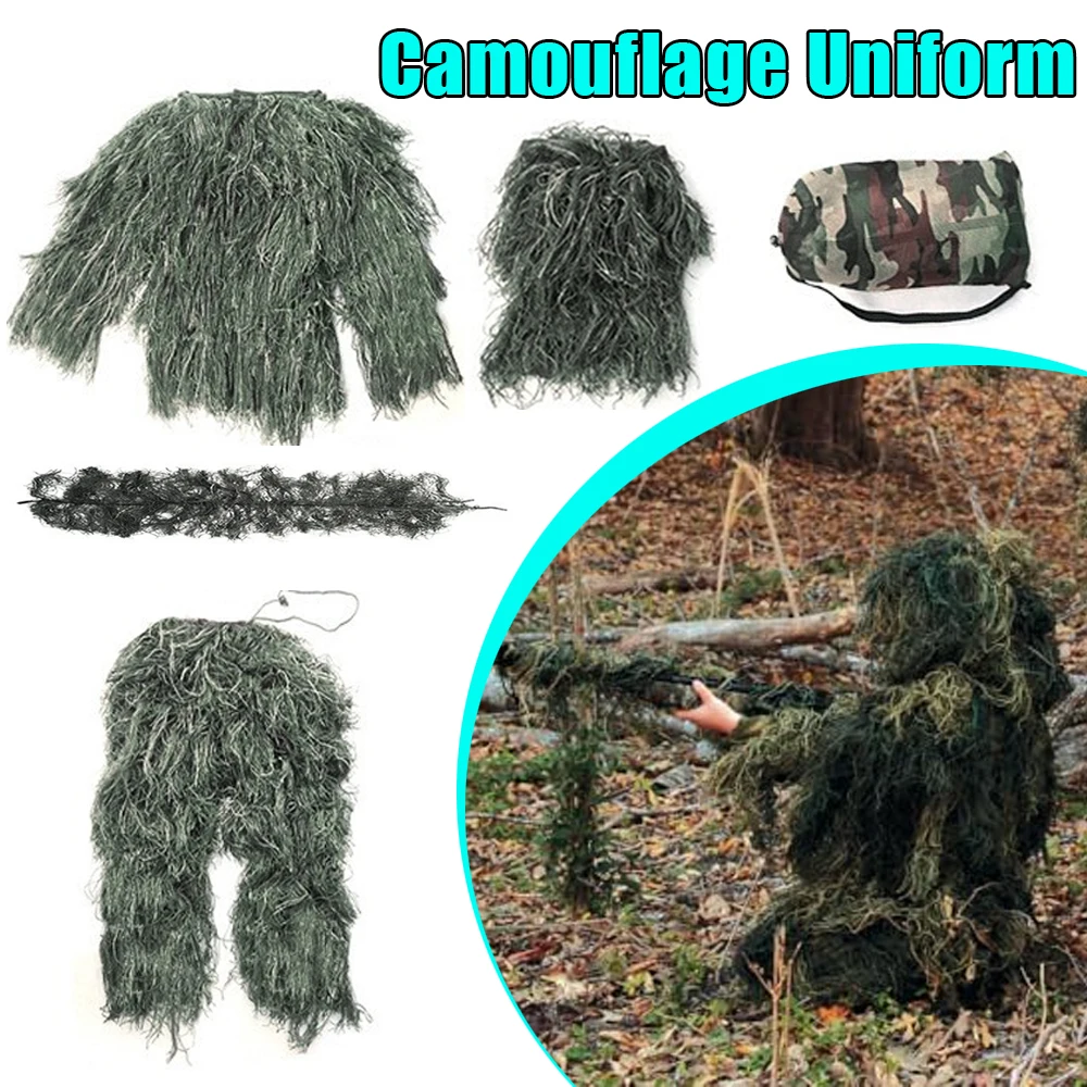 Новый лесной камуфляжный маскировочный костюм, охотничий костюм для лугов, 3D бионическая одежда, камуфляжный комплект для ужина с курицей, костюм маскировочной травы
Новый лесной камуфляжный маскировочный костюм, охотничий костюм для лугов, 3D бионическая одежда, камуфляжный комплект для ужина с курицей, костюм маскировочной травы