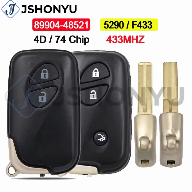 JsHonYu 89904-48521 B74EA 433.92MHz ID74 Chip Smart Remote Key Fob for Lexus RX350 RX450h CT200h 271451-5290
JsHonYu 89904-48521 B74EA 433.92MHz ID74 Chip Smart Remote Key Fob for Lexus RX350 RX450h CT200h 271451-5290