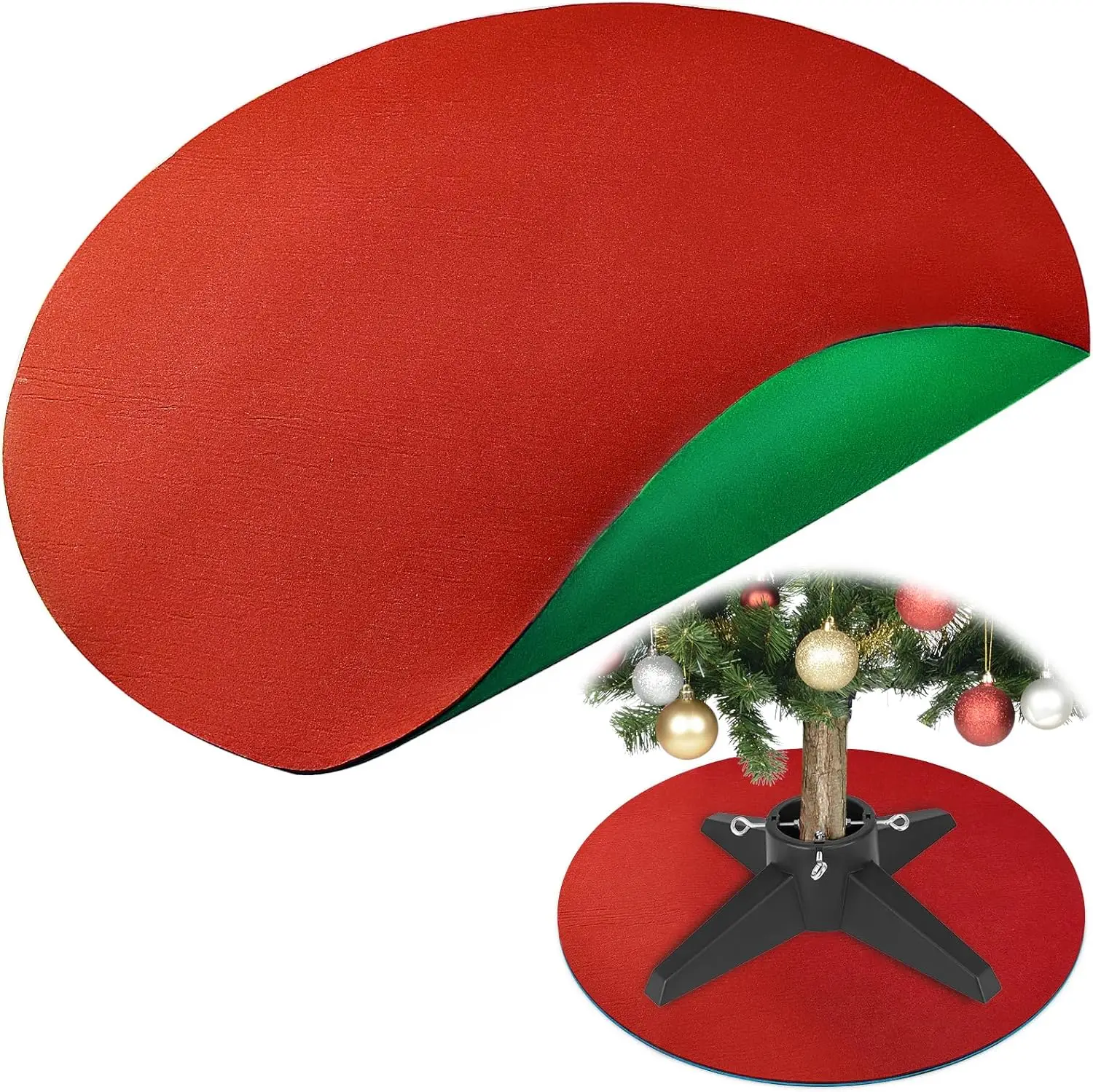 Двусторонний коврик-подставка для рождественской елки 36 футов, водонепроницаемая фетровая защита пола красного/зеленого цвета
Двусторонний коврик-подставка для рождественской елки 36 футов, водонепроницаемая фетровая защита пола красного/зеленого цвета