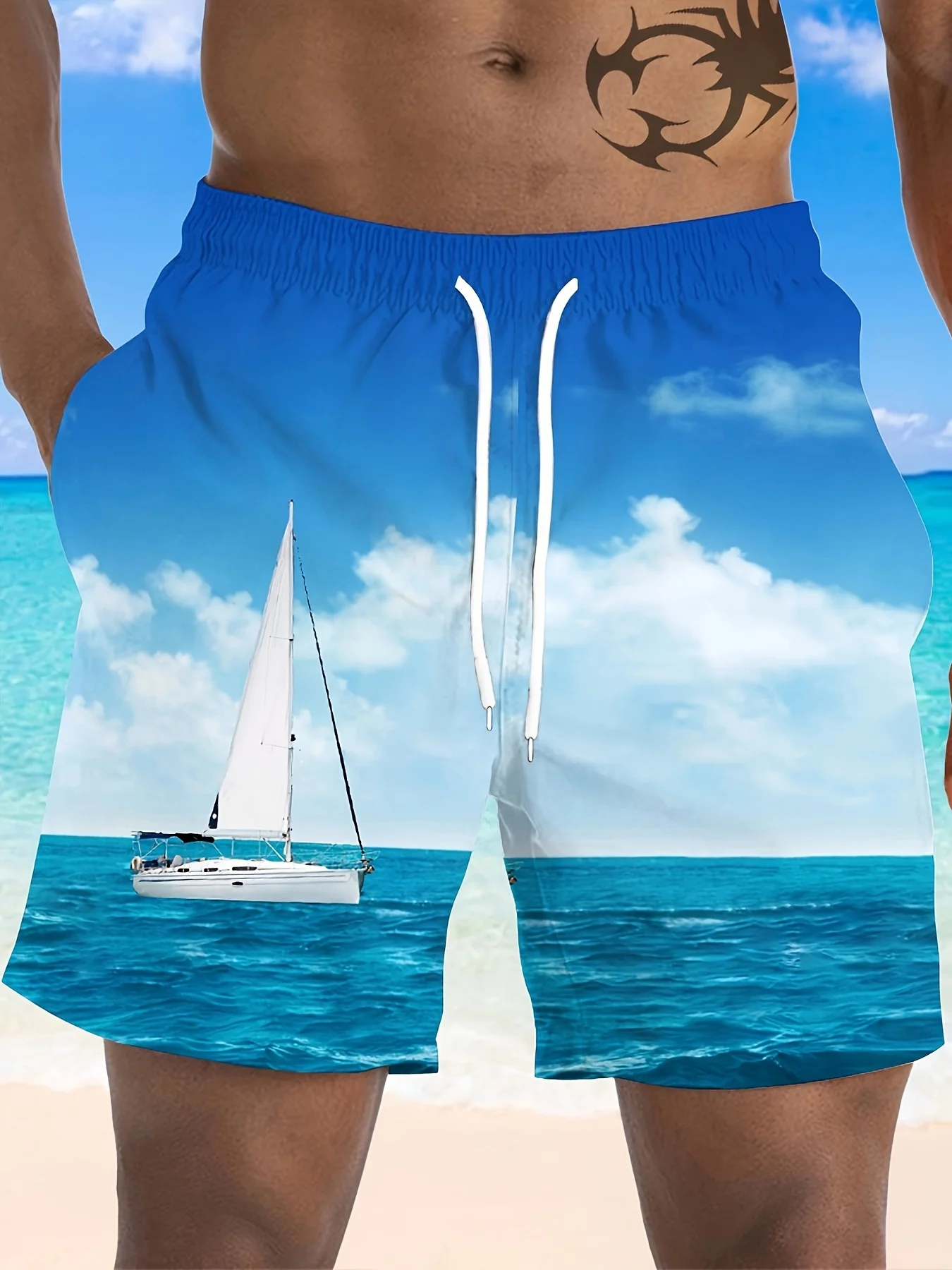 Mens Deep Ocean Marlin Fish Print Quick Dry Drawstring Waist Casual Fishing Summer Beach Board Shorts Swim Trunks 2026
Mens Deep Ocean Marlin Fish Print Quick Dry Drawstring Waist Casual Fishing Summer Beach Board Shorts Swim Trunks 2026