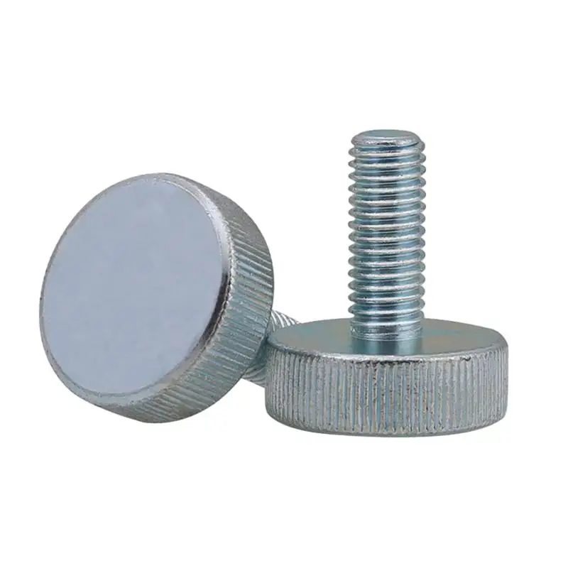 Zinc Plated Carbon Steel Knurl Flat Head Thumb Screw Bolt M3-M10 GB835 Hand Tighten for Curtain Wall Glass DIN653
Zinc Plated Carbon Steel Knurl Flat Head Thumb Screw Bolt M3-M10 GB835 Hand Tighten for Curtain Wall Glass DIN653
