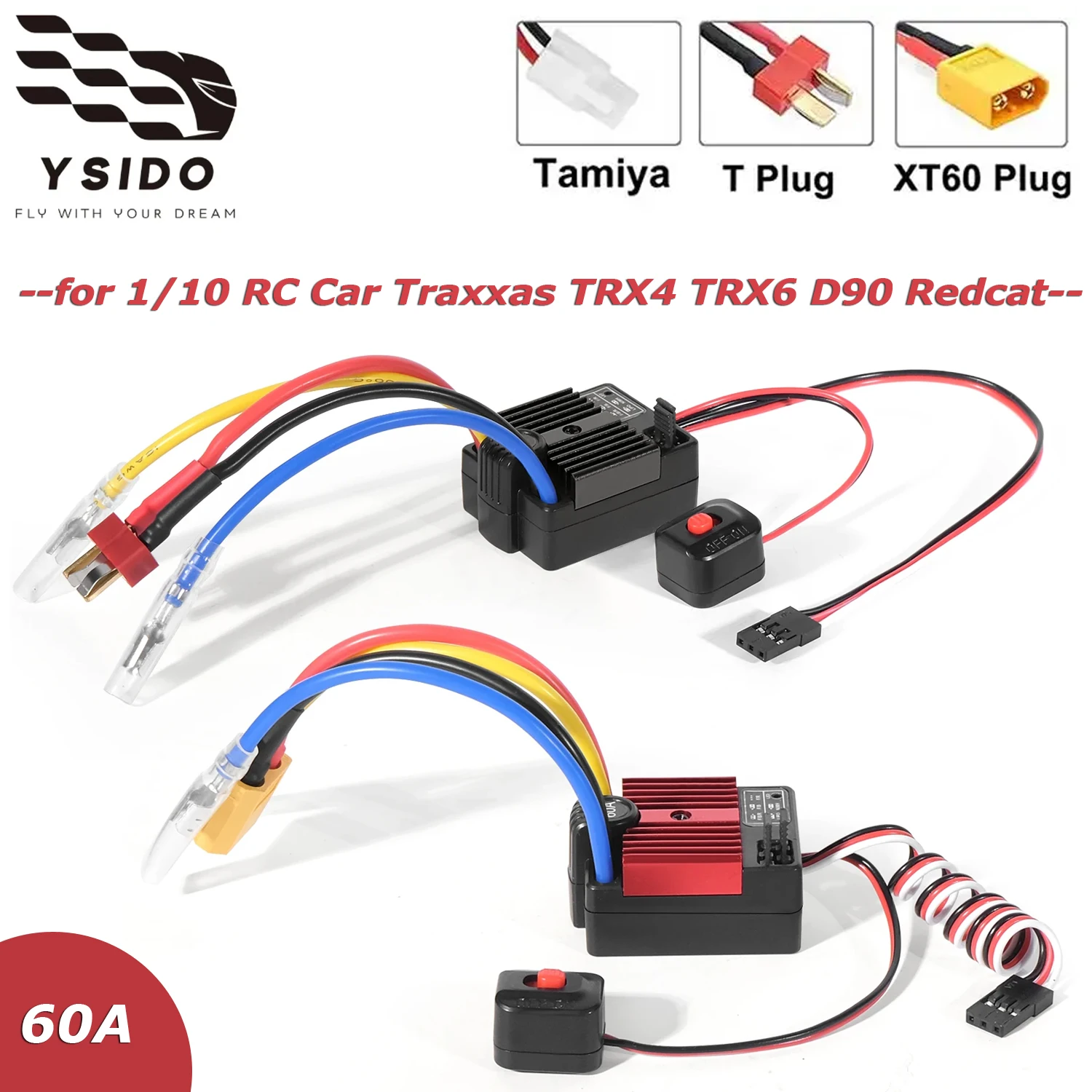 YSIDO HG1060 60A RTR Матовый электрический регулятор скорости ESC 6 В/3 А для 1/10 RC автомобиля Traxxas TRX4 TRX6 D90 Redcat Гусеничный грузовик Лодка
YSIDO HG1060 60A RTR Матовый электрический регулятор скорости ESC 6 В/3 А для 1/10 RC автомобиля Traxxas TRX4 TRX6 D90 Redcat Гусеничный грузовик Лодка
