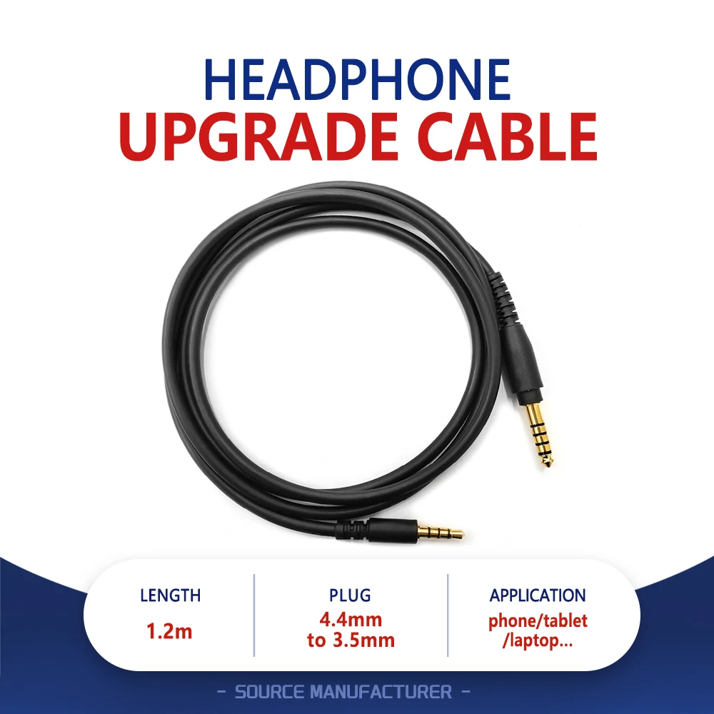 4.4MM to 3.5MM jack plug male to male Technical Headphone Upgrade Cable Audio Replacement Line for Audio-Technica ATH-GDL3 GL3
4.4MM to 3.5MM jack plug male to male Technical Headphone Upgrade Cable Audio Replacement Line for Audio-Technica ATH-GDL3 GL3