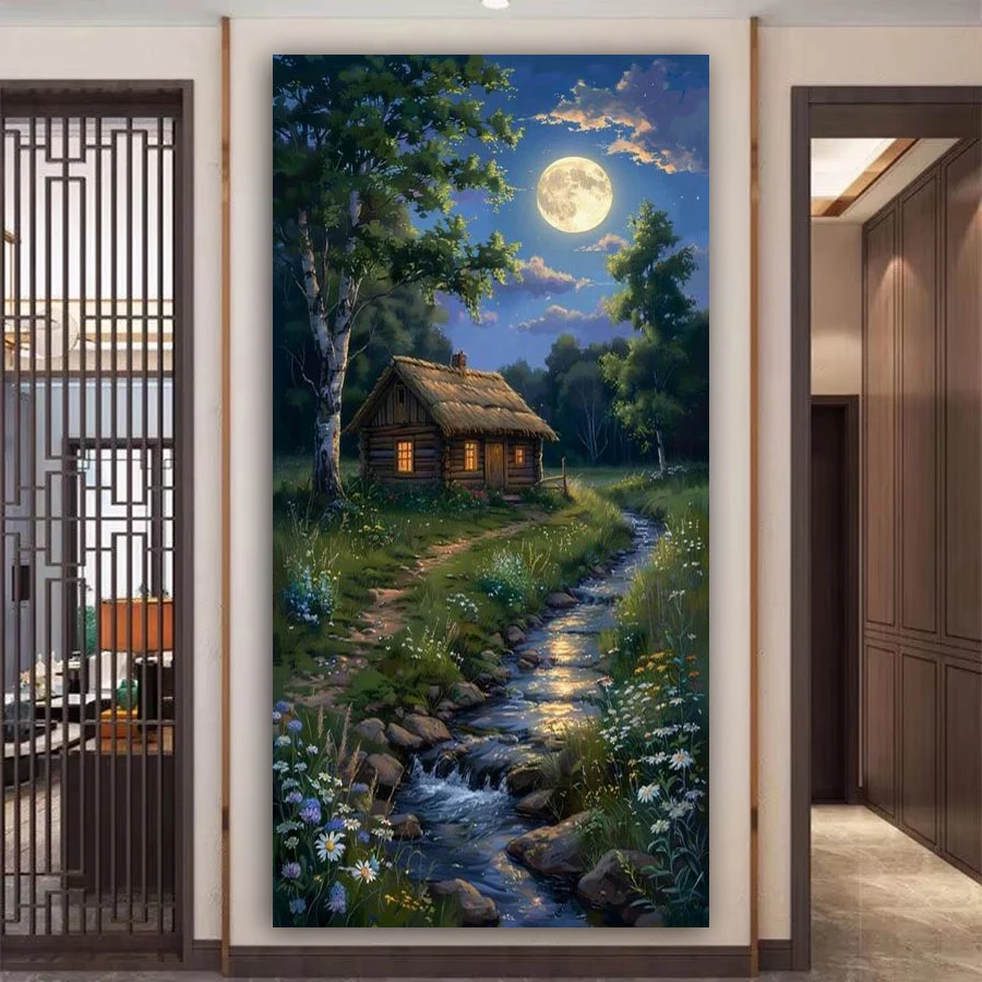 Moon Scenery Cabin Diy Diamond Arts Painting New Collection Large Size Landscape Full Mosaic Embroidery Picture Wall Decor
Moon Scenery Cabin Diy Diamond Arts Painting New Collection Large Size Landscape Full Mosaic Embroidery Picture Wall Decor