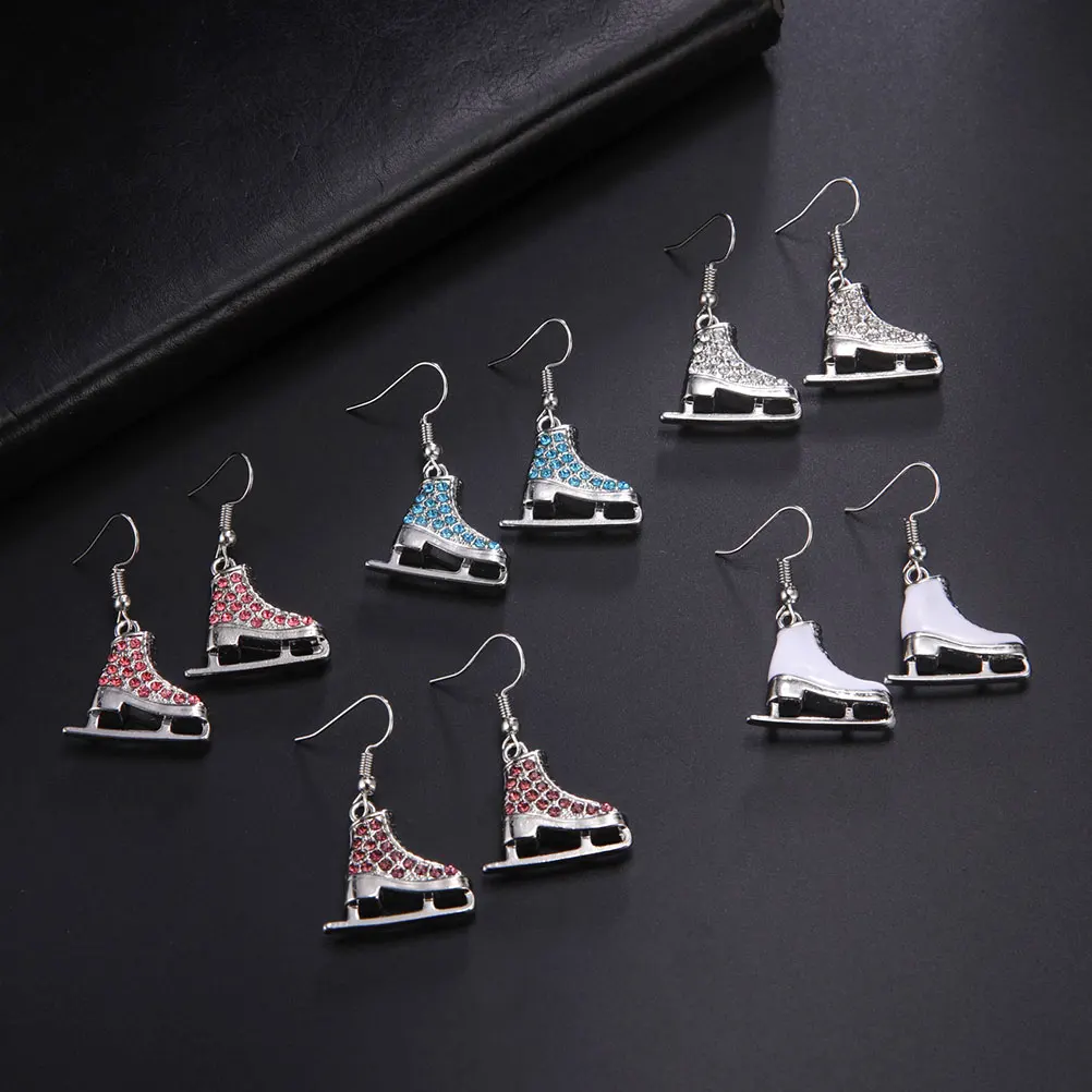 1Pair Alloy Skating Earrings Rhinestone Dangle Sports Jewelry Winter Season Earrings for Women Figure Skating Accessories
1Pair Alloy Skating Earrings Rhinestone Dangle Sports Jewelry Winter Season Earrings for Women Figure Skating Accessories
