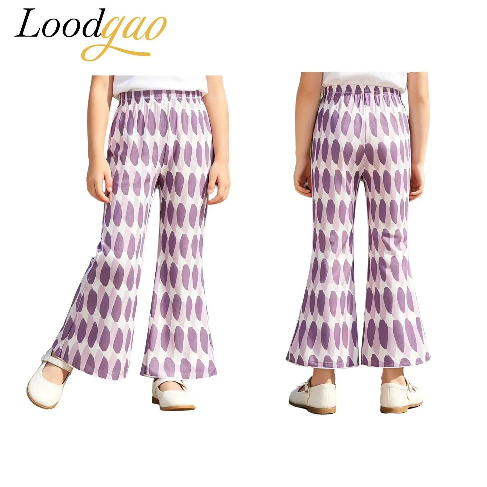 Bell-bottom Girls Dance Trousers Summer Kids Floral Pants Girls Print Flared Pants Elastic Waist Pants Performance Clothes
Bell-bottom Girls Dance Trousers Summer Kids Floral Pants Girls Print Flared Pants Elastic Waist Pants Performance Clothes