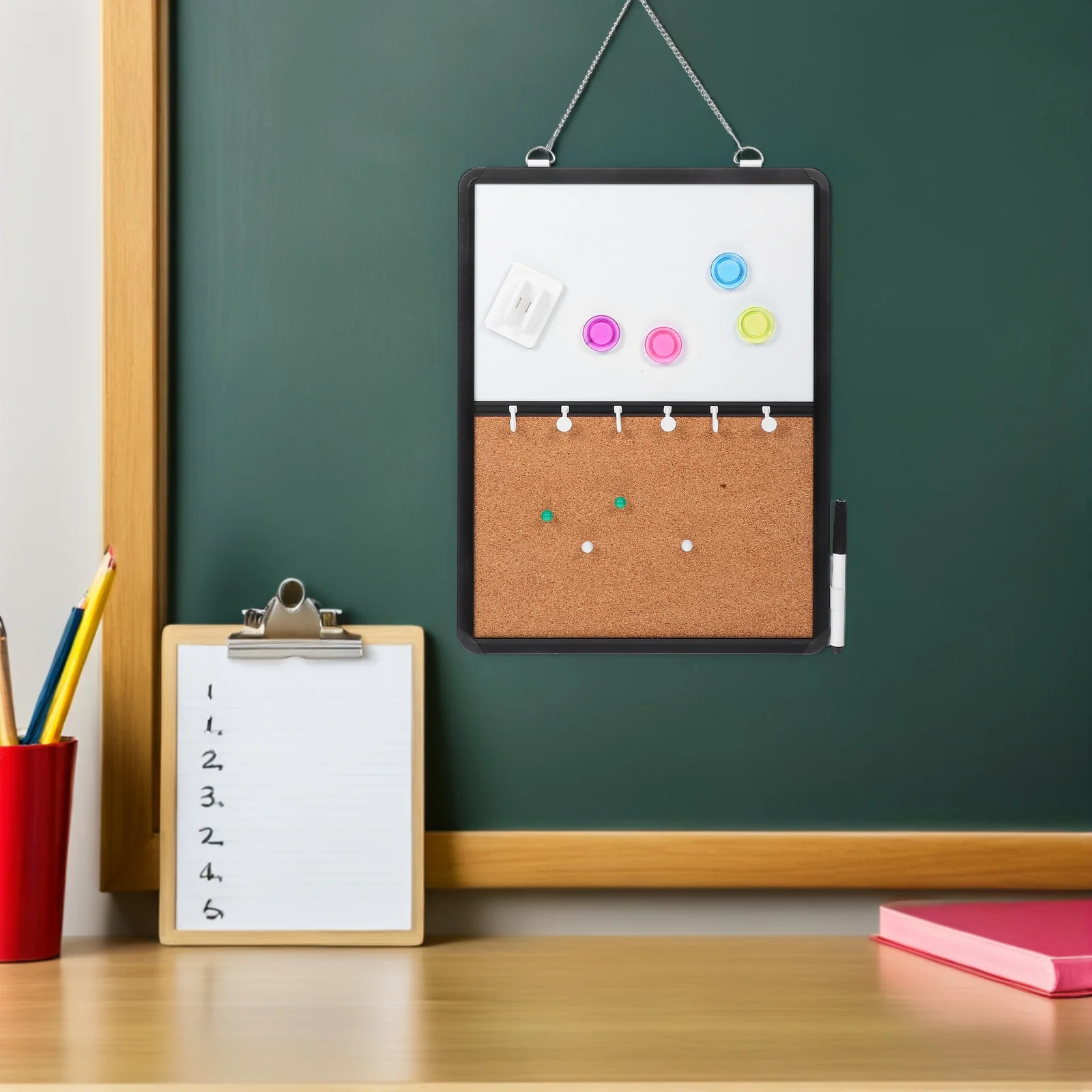 1Set Whiteboard Corkboard Wall Mounted Whiteboard for Office Home Classroom Dry Erase Cork Bulletin Board Organizer
1Set Whiteboard Corkboard Wall Mounted Whiteboard for Office Home Classroom Dry Erase Cork Bulletin Board Organizer