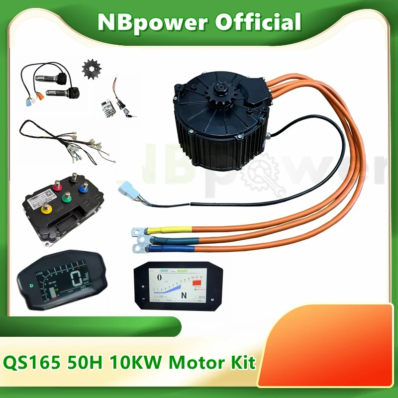 QSMOTOR 165 50H 10KW Mid-drive PMSM Motor kit For Electric Moped Dirt Bike with Fardriver ND72850/721200 Programmable controller
QSMOTOR 165 50H 10KW Mid-drive PMSM Motor kit For Electric Moped Dirt Bike with Fardriver ND72850/721200 Programmable controller