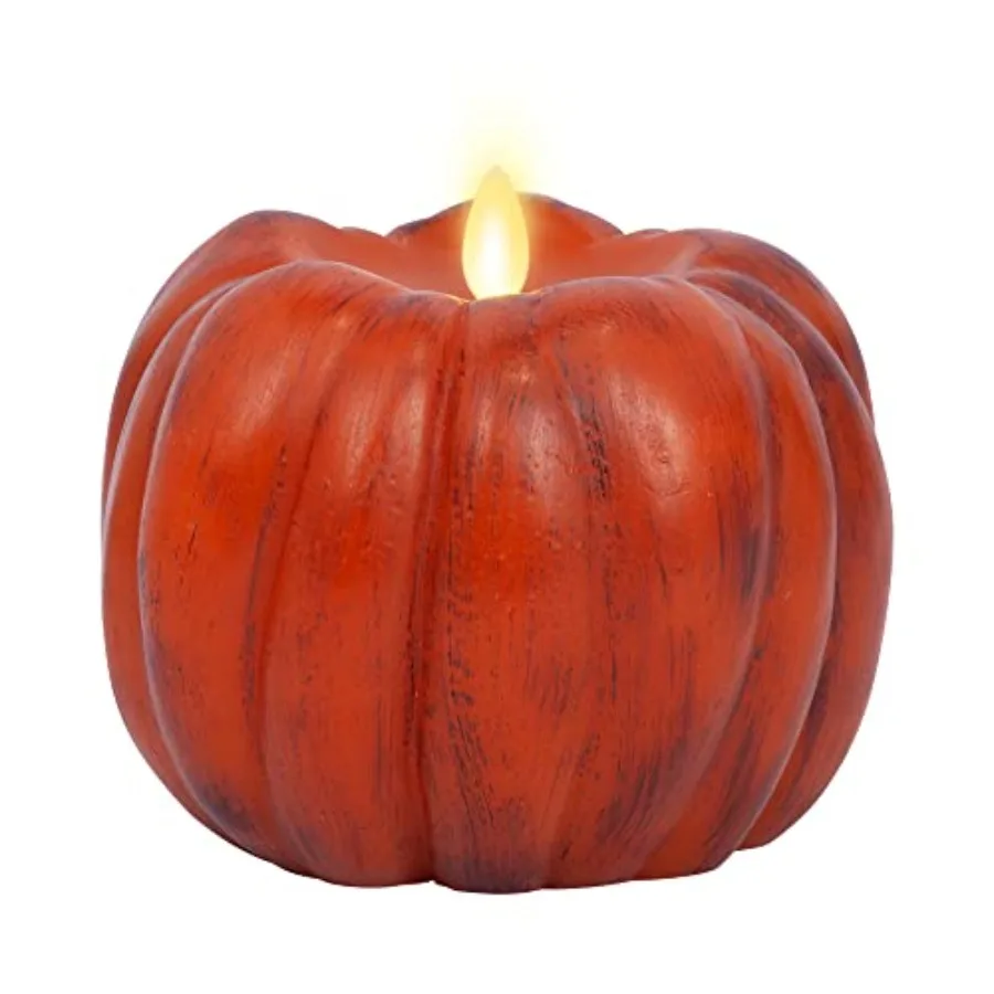 Flameless Halloween LED Candle Battery Operated Moving Flame - Pumpkin - Pack of 1-5 x 4.5 - Unscented Indoor Use
Flameless Halloween LED Candle Battery Operated Moving Flame - Pumpkin - Pack of 1-5 x 4.5 - Unscented Indoor Use