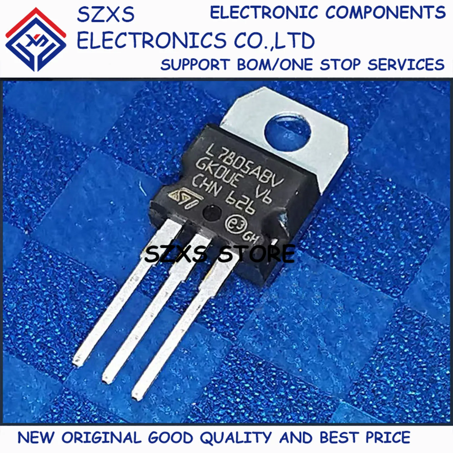 New Original 20Pcs L7805ABV TO-220 5V 1.5A Voltage Stabilizing Transistor In Stock Electronic Components Good Quality
New Original 20Pcs L7805ABV TO-220 5V 1.5A Voltage Stabilizing Transistor In Stock Electronic Components Good Quality