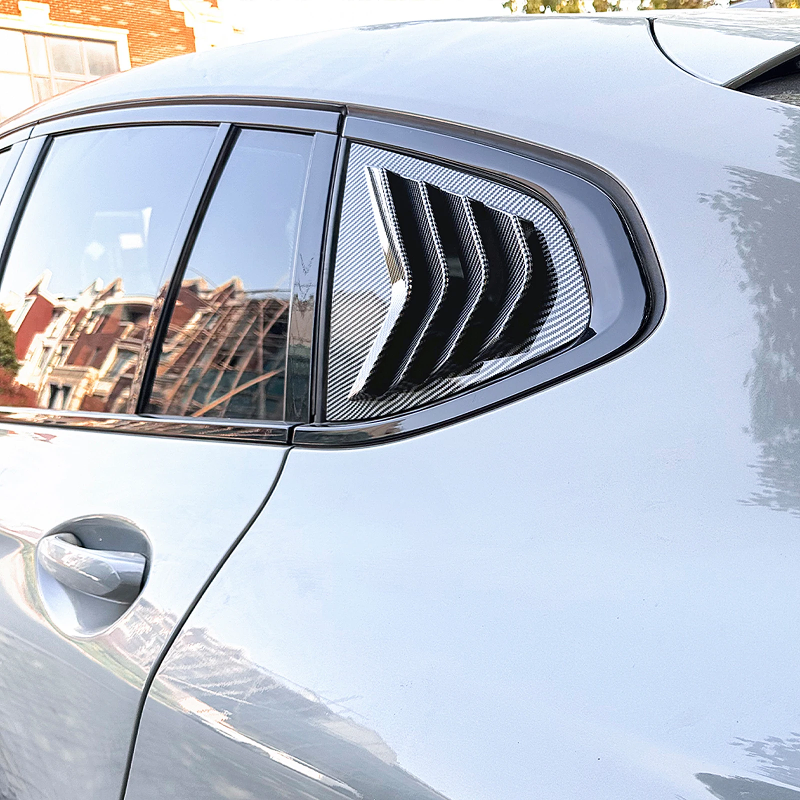 Rear Side Window Shutter Trim For BMW X4 G02 M40i 2018-2024 Tail Windshield Air Vent Cover Window Sun Shade Spoiler
Rear Side Window Shutter Trim For BMW X4 G02 M40i 2018-2024 Tail Windshield Air Vent Cover Window Sun Shade Spoiler