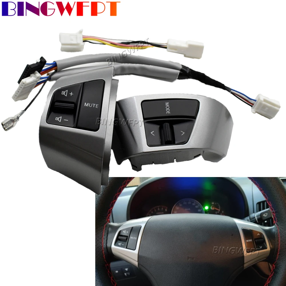 6 Keys Car Multifunction Steering Wheel Remote Volume Control Button Backlight For Hyundai Elantra HD 2008 2009 2010 2011
6 Keys Car Multifunction Steering Wheel Remote Volume Control Button Backlight For Hyundai Elantra HD 2008 2009 2010 2011