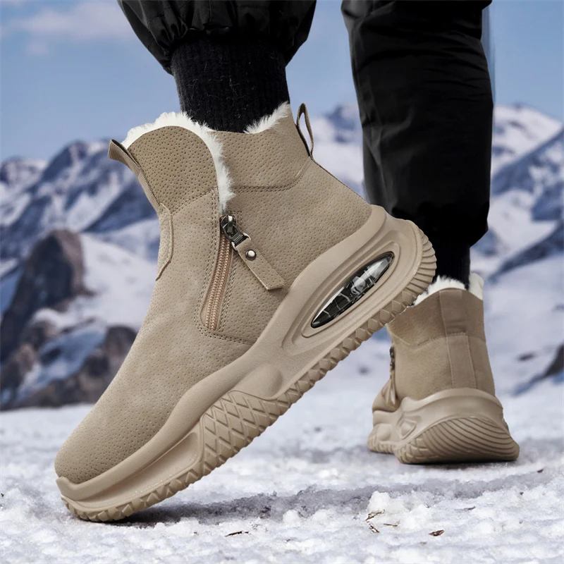 Winter Fleece Warm Mid-top Flat Bottom Wear-resistant High-quality Solid Color Laced Outdoor Casual Anti-slip Hiking Boots
Winter Fleece Warm Mid-top Flat Bottom Wear-resistant High-quality Solid Color Laced Outdoor Casual Anti-slip Hiking Boots