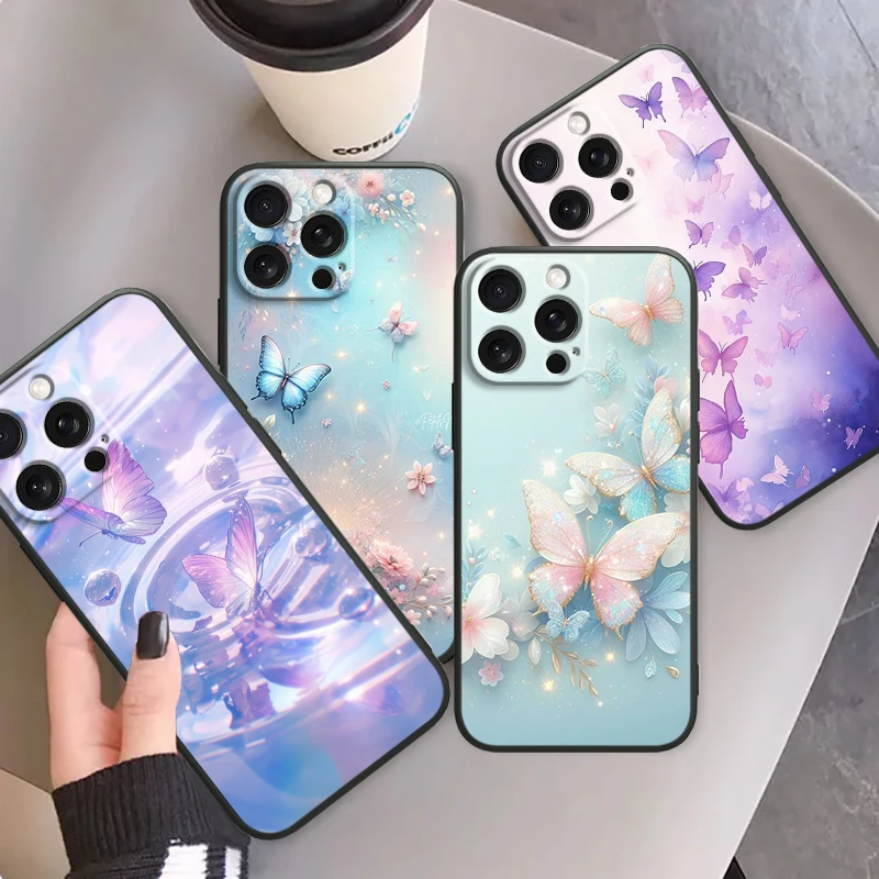 Butterfly Fashion Fantasy For iPhone 15 14 13 12 11 XS XR X 8 7 SE Pro Max Plus Mini Black Back Phone Case
Butterfly Fashion Fantasy For iPhone 15 14 13 12 11 XS XR X 8 7 SE Pro Max Plus Mini Black Back Phone Case