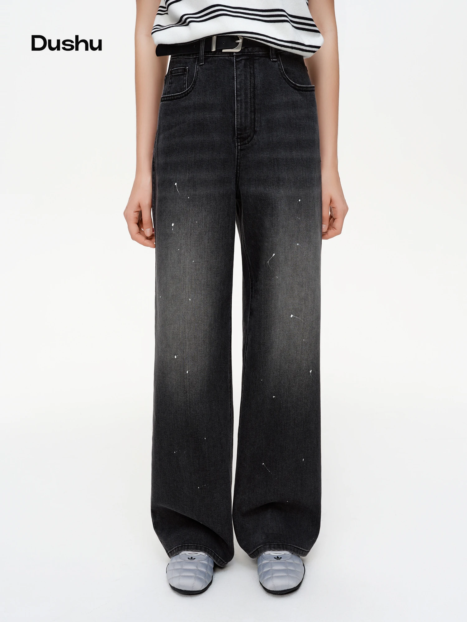 DUSHU 【Джинсы в винтажном стиле с чернилами】2026, весеннее новое поступление, облегающие прямые брюки для женщин, джинсы в пол, прямые брюки
DUSHU 【Джинсы в винтажном стиле с чернилами】2026, весеннее новое поступление, облегающие прямые брюки для женщин, джинсы в пол, прямые брюки